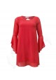 Vestido coral Fracomina