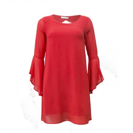 Vestido coral Fracomina