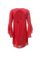Vestido coral Fracomina