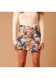 FALDA CON ESTAMPADO DE FLORES QGUAPA