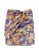 FALDA CON ESTAMPADO DE FLORES QGUAPA
