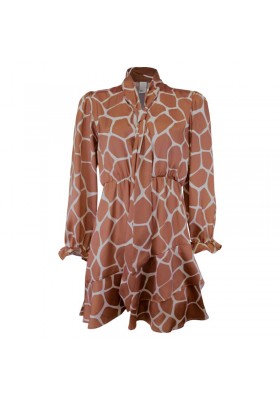 VESTIDO ANIMAL PRINT CON LAZO QGUAPA