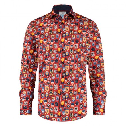 CAMISA INSIGNIAS GRANATE A FISH NAMED FRED