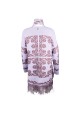 CHAQUETA MARRÓN Y MALVA ESTAMPADA SISTE´S