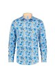 CAMISA JUNGLA CON FRUTAS AZUL CLARO A FISH NAMED FRED