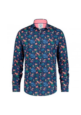 CAMISA JUNGLA Y ANIMALES AZUL MARINO A FISH NAMED FRED