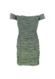 VESTIDO VERDE FRUNCIDO RELISH