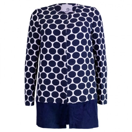 ABRIGO AZUL MARINO ESTAMPADO RELISH