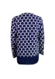 ABRIGO AZUL MARINO ESTAMPADO RELISH