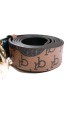 CINTURÓN MARRÓN CHOCOLATE CON ESTAMPADO DE ROCCOBARROCO