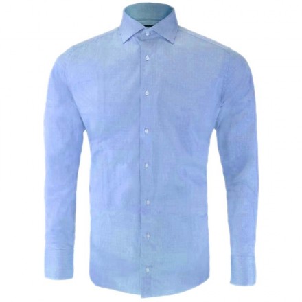 CAMISA AZUL CON TEXTURA SORBINO