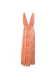 VESTIDO LARGO FLORES ANARANJADAS RELISH