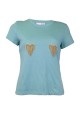 CAMISETA MANGA CORTA VERDE AGUA RELISH