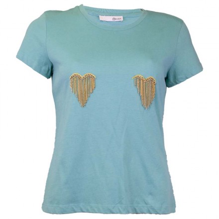 CAMISETA MANGA CORTA VERDE AGUA RELISH