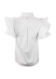 CAMISA BLANCA CON VOLANTES EN MANGAS DE RELISH