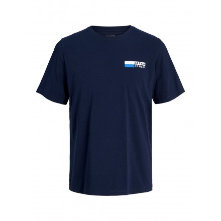 CAMISETA AZUL MARINO LOGO PEQUEÑO DE JACK & JONES