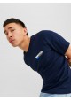 CAMISETA AZUL MARINO LOGO PEQUEÑO DE JACK & JONES