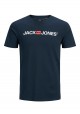 CAMISETA AZUL MARINO LOGO FRONTAL DE JACK & JONES