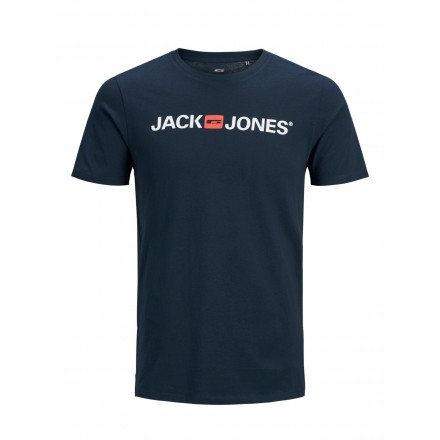 CAMISETA AZUL MARINO LOGO FRONTAL DE JACK & JONES