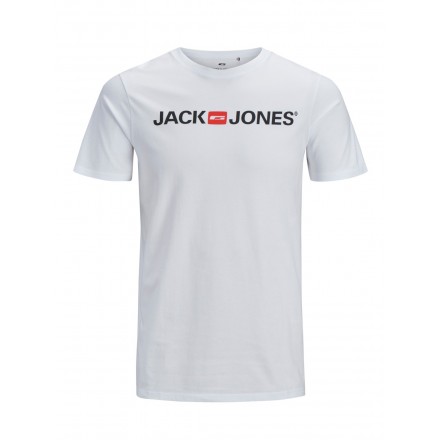 CAMISETA BLANCA LOGO FRONTAL DE JACK & JONES