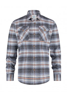 SOBRECAMISA AZUL CUADROS A FISH NAMED FRED