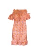 VESTIDO ESTAMPADO FLORES NARANJAS RELISH